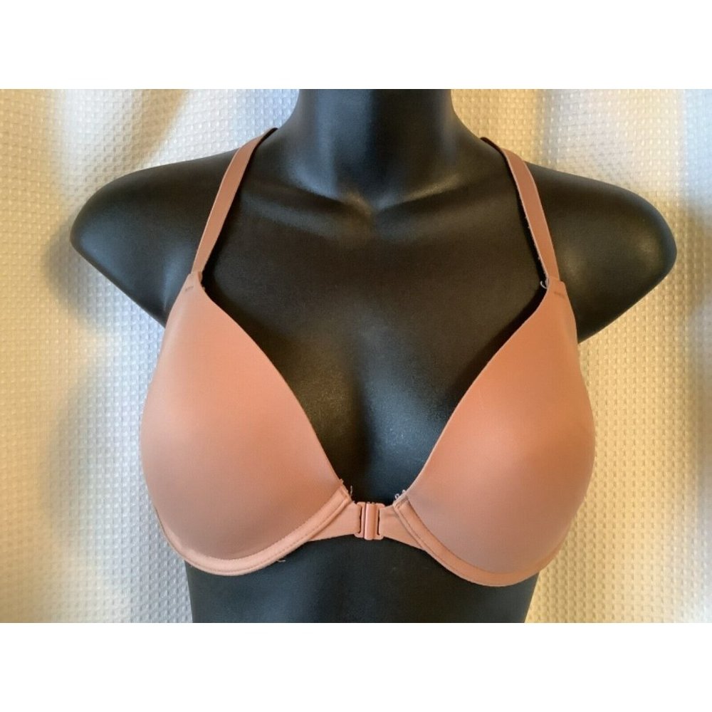 Victorias Secret PINK Wear Everywhere Lightly Lined Bra 32DD Nude/Brown